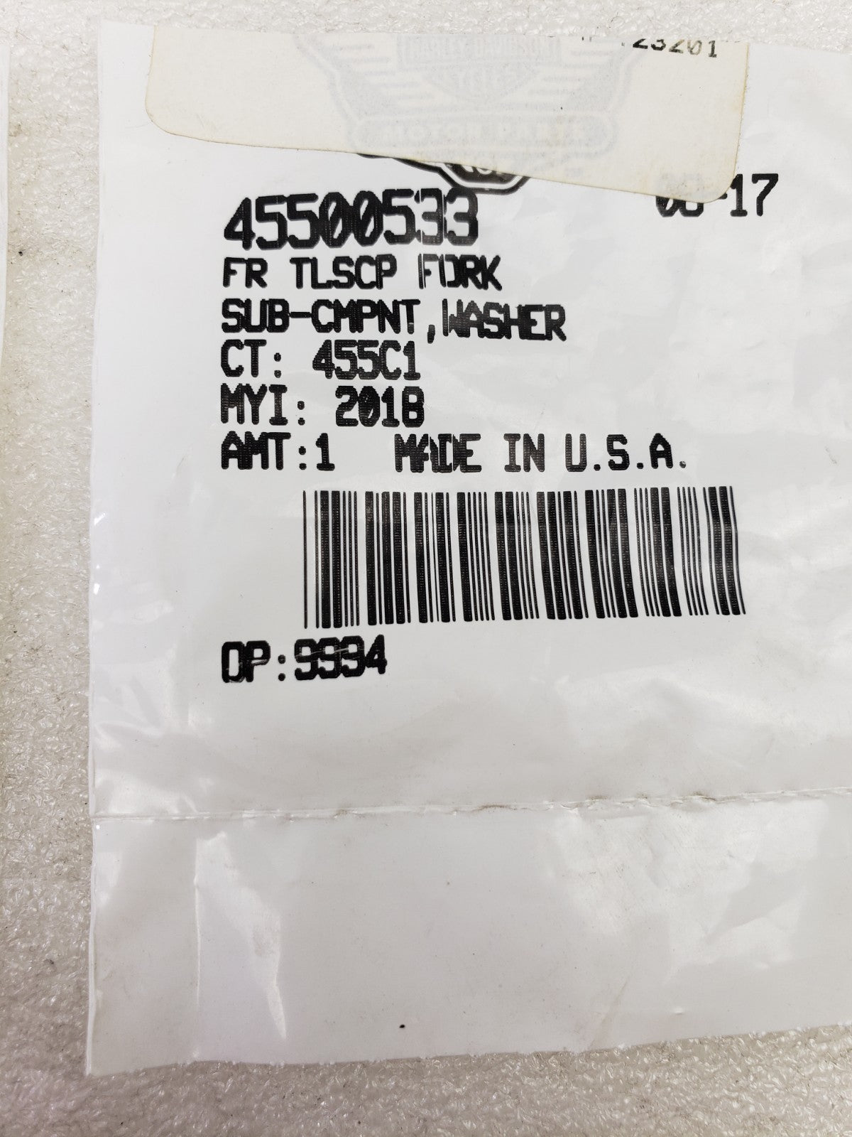 Harley-Davidson 45500533 Telescopic Fork Washer For 18-26 Softail Models 2-Pack1