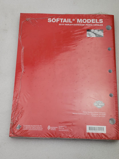 Genuine OEM Harley-Davidson 99455-15 Parts Catalog for 2015 Softail Models3