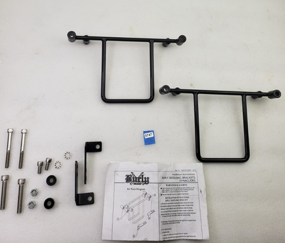 Burly Brand 3521-0007 Saddlebag Mounting System for 06-17 Harley Dyna FXD Models0