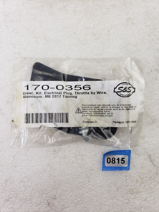 S&S Cycle 170-0356 Aluminum Electrical Plug Cover Kit For 2017 Touring Models0