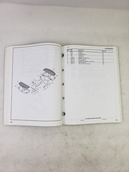 Harley-Davidson 2014 Police Model Parts Catalog Official Manual Book 99545-145