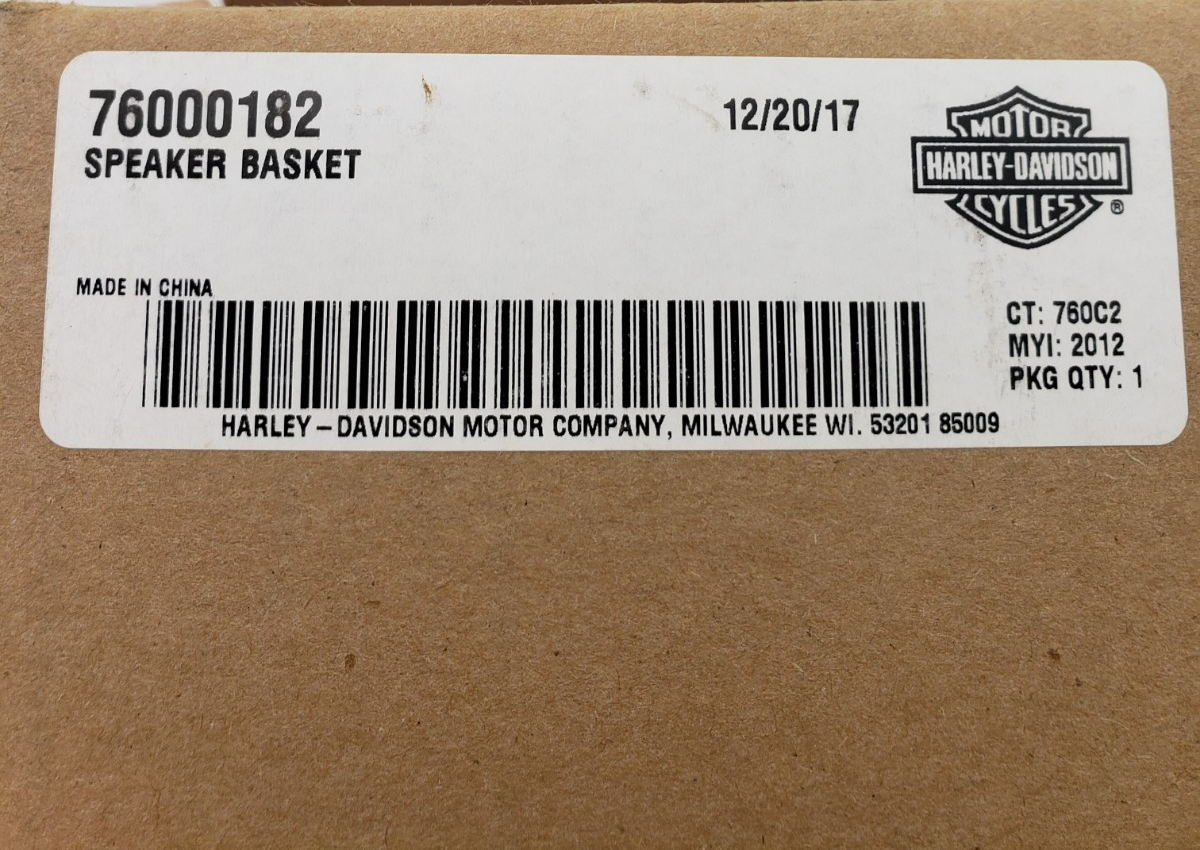 Harley-Davidson 76000182 Speaker Basket Black for 2012-13 Road Glide FLTRXSE CVO5