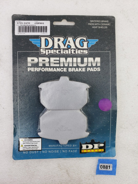 Drag Specialties Premium 1721-2470 Sintered Rear Brake Pad Set OEM 44209-82A0