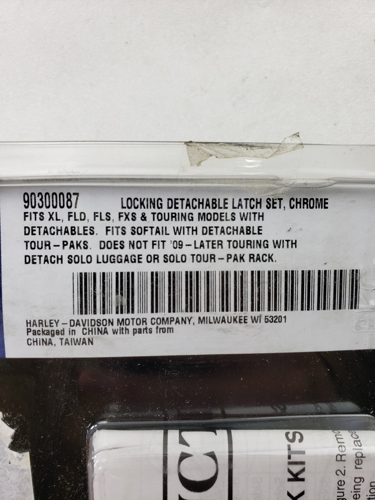 Genuine Harley-Davidson 90300087 Multi-Fit Locking Detachables Latch Set Chrome5
