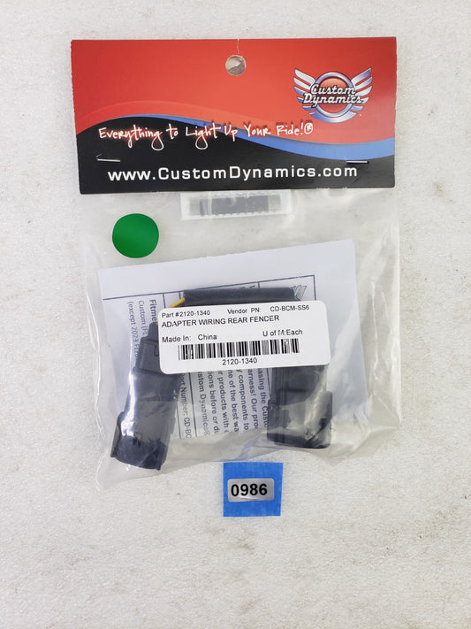 Custom Dynamics 2120-1340 / CD-BCM-SS6 Rear Fender Adapter for Street/Road Glide0