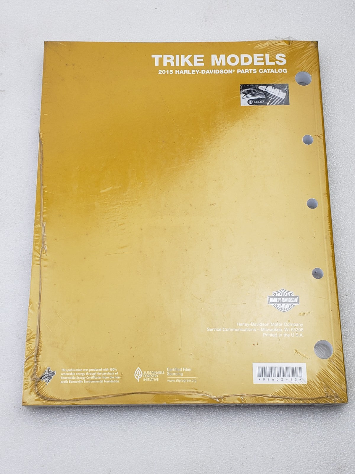 Genuine OEM Harley-Davidson 99602-15 Parts Catalog for 2015 Trike Models3