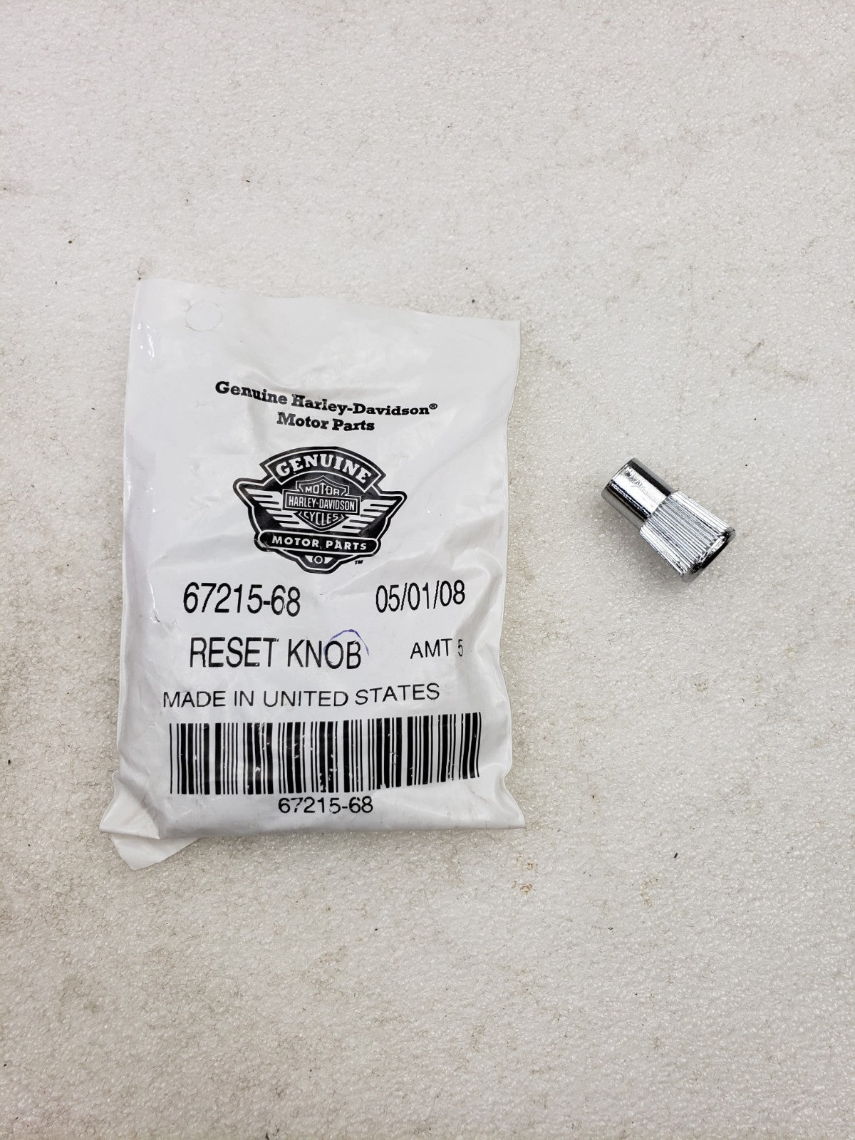 Harley-Davidson 67215-68 Speedometer/Odometer Reset Knob For 1968-1984 FL FLH0