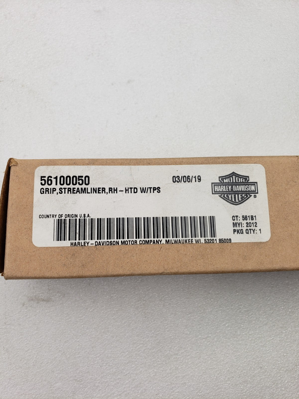 Genuine OEM Harley-Davidson 56100050 RH Streamliner Heated Hand Grip1