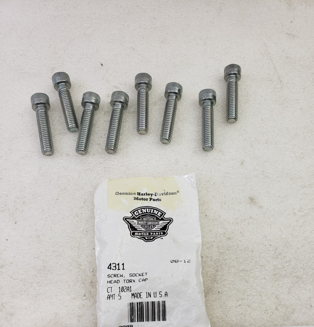 Harley-Davidson 4311 Screw 3/8"-16 x 1-5/8" Grade 8 Torx Socket Head Cap 8-Pack5