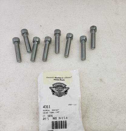 Harley-Davidson 4311 Screw 3/8"-16 x 1-5/8" Grade 8 Torx Socket Head Cap 8-Pack5