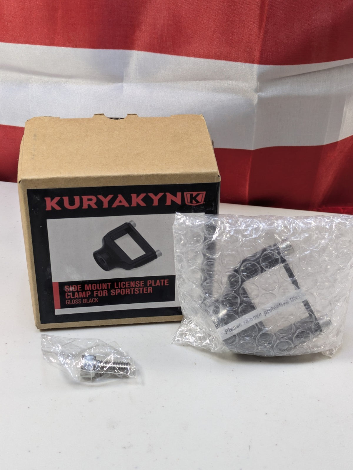 Kuryakyn 3119 - Side Mount License Plate Holder Clamp 86-23 XL Sportster Models1