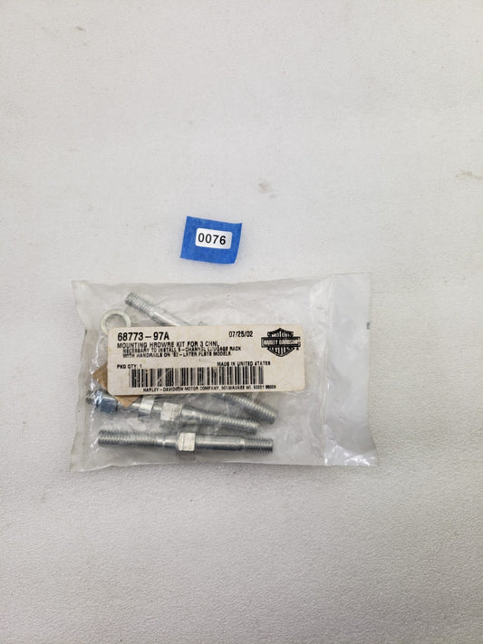 Harley 68773-97A 3-Channel Luggage Rack Mounting Hardware Kit for 97-Up FLSTS0