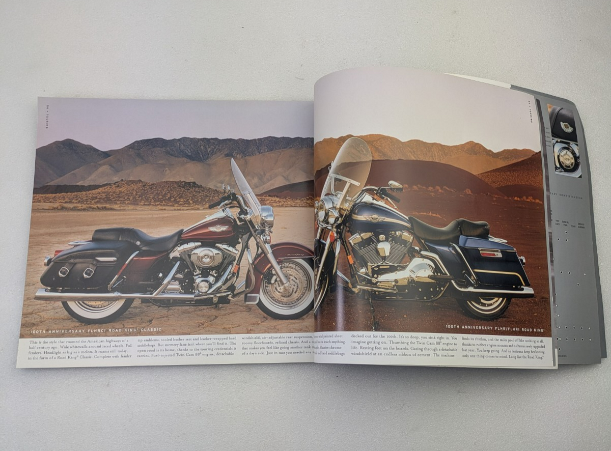 2003 Harley-Davidson Sales Catalog Brochure 100th Anniversary Touring Softail XL1