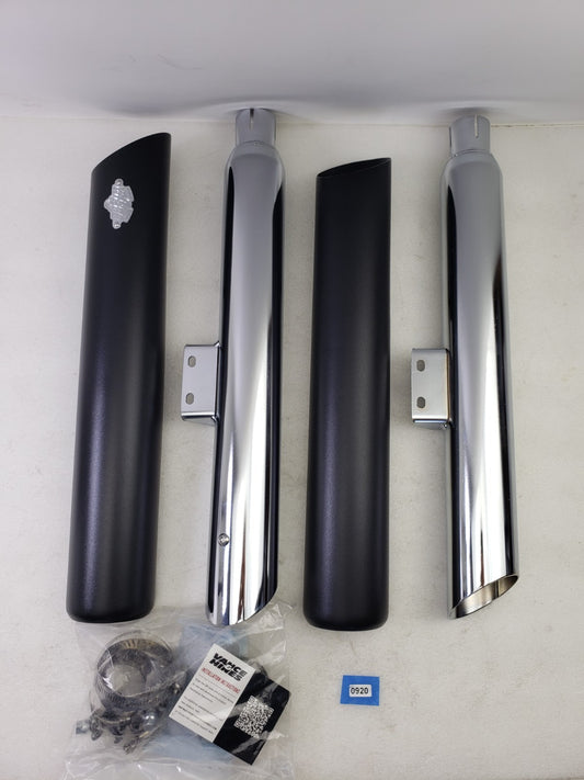 Vance & Hines 1801-1534 / 46376 Twin Slash Mufflers 2018 Harley-Davidson Softail0