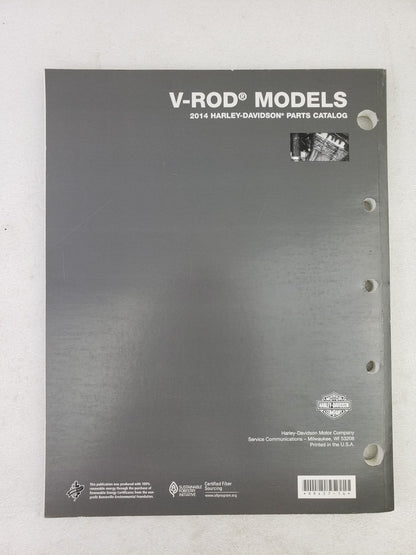 Harley-Davidson 2014 V-Rod Models Parts Catalog Official Manual Book 99457-144