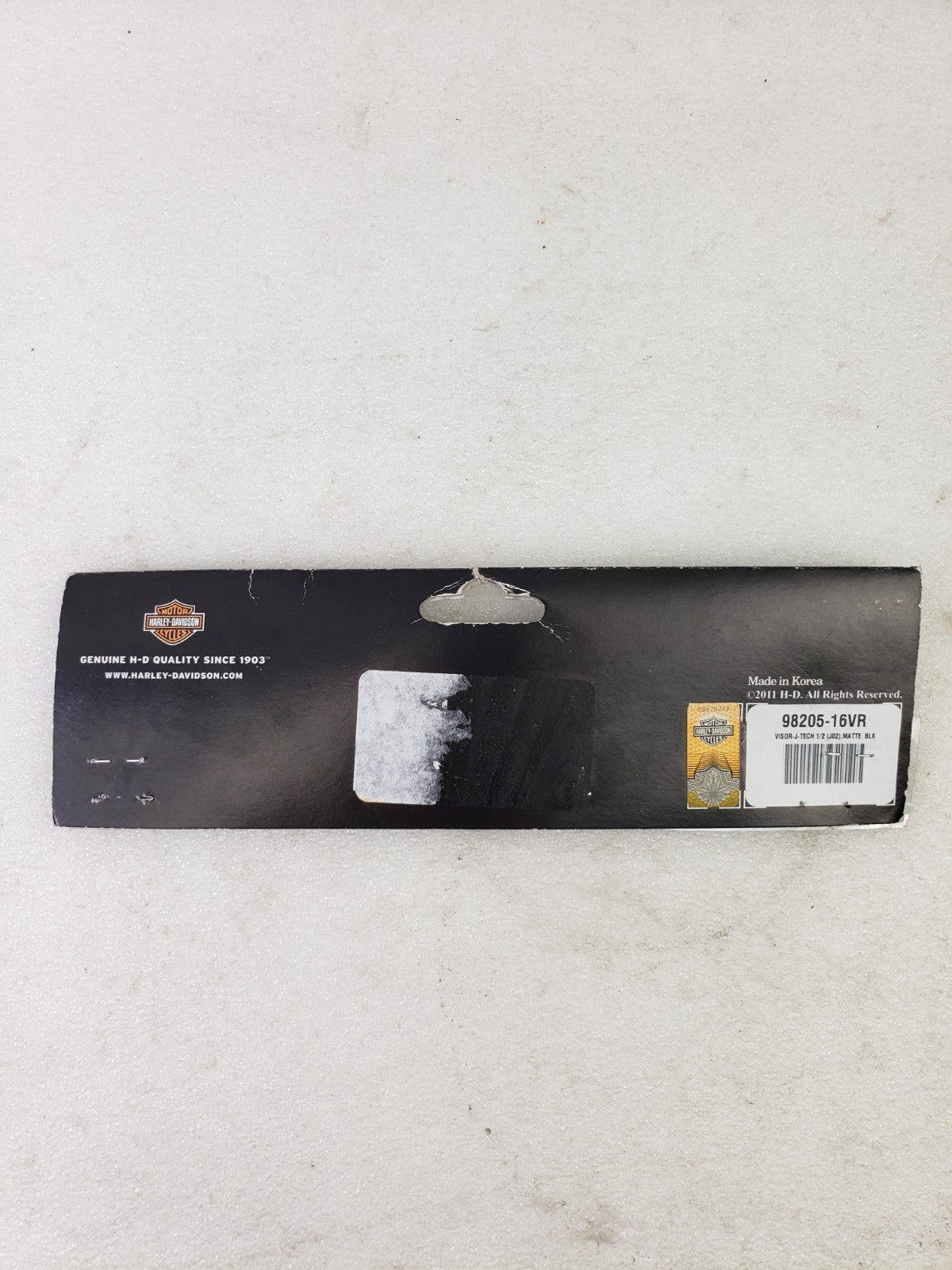 Harley-Davidson 98205-16VR Replacement Visor Matte Black for J-Tech J02 1/2 Half2