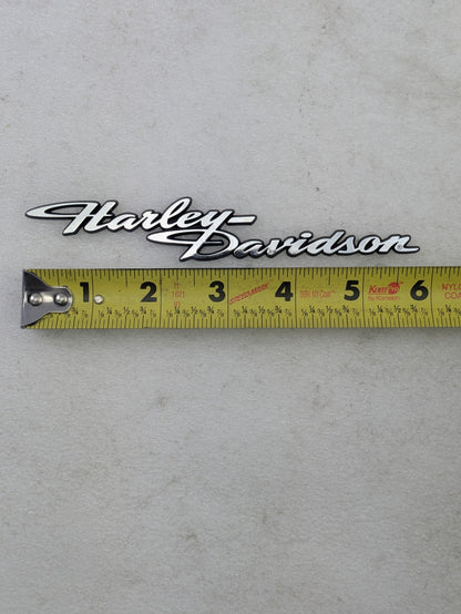 Genuine OEM Harley-Davidson Tri-Glide Trike Trunk Emblem Script Stick On7