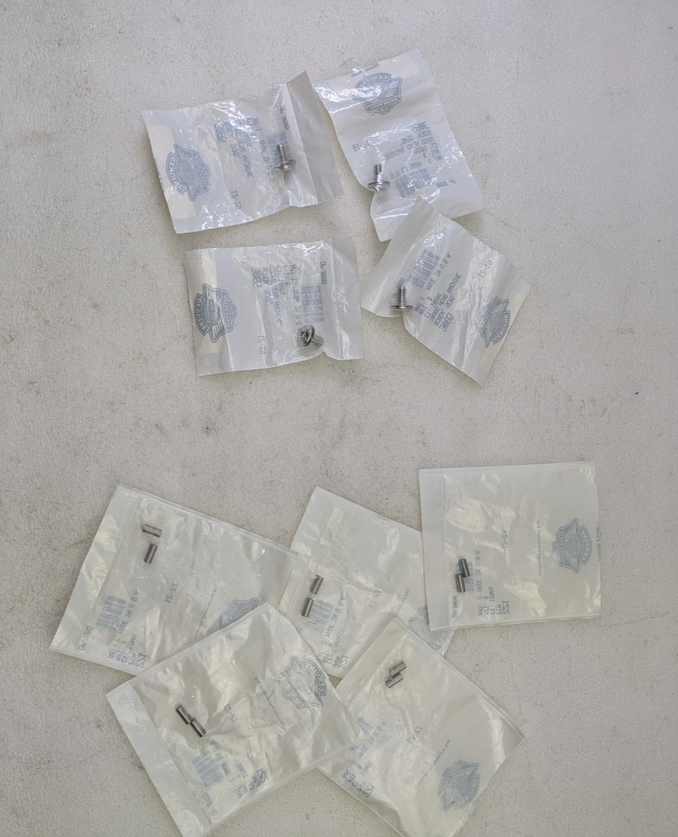 Huge Harley Davidson Hardware Lot Bolts Screws Washers Mixed Assortment New Bags9