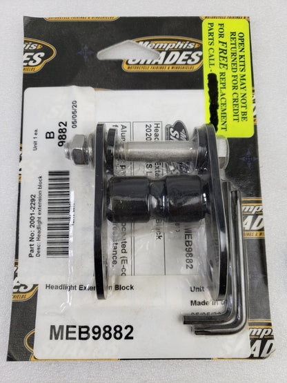 Memphis Shades MEB9882 / 2001-2292 Headlight Extension Block for 20+ Low Rider S1