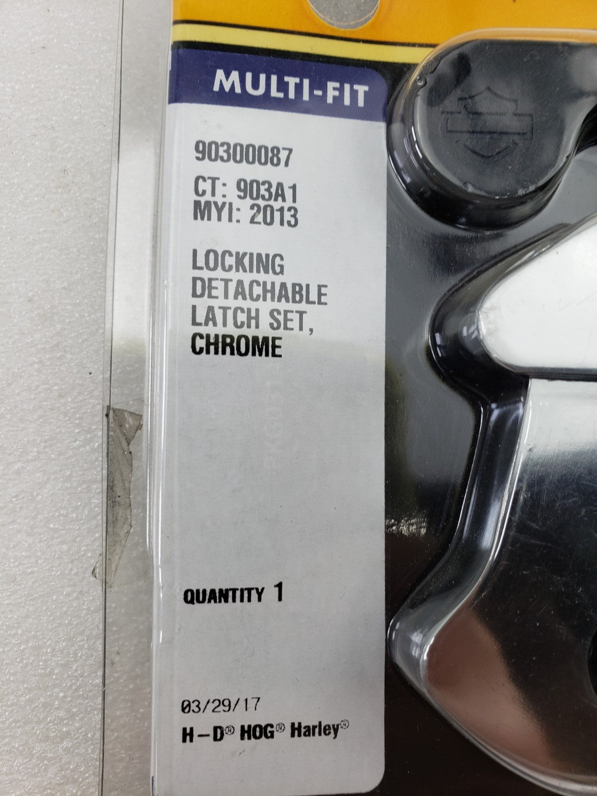 Genuine Harley-Davidson 90300087 Multi-Fit Locking Detachables Latch Set Chrome2