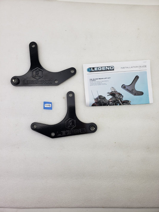 Legends 1313-0120 Rear Lift Kit Black for 09-16 Harley-Davidson Tri-Glide Models0