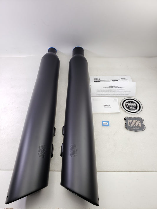 Cobra 6289RB Gen 2 Neighbor Haters Slip On Mufflers Black 17 25 Touring Modela0
