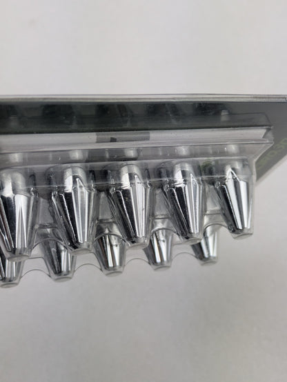 Ciro 70013 Push On Chrome Spike Style Bolt Caps 1/4" *NEW* Pack Of 104