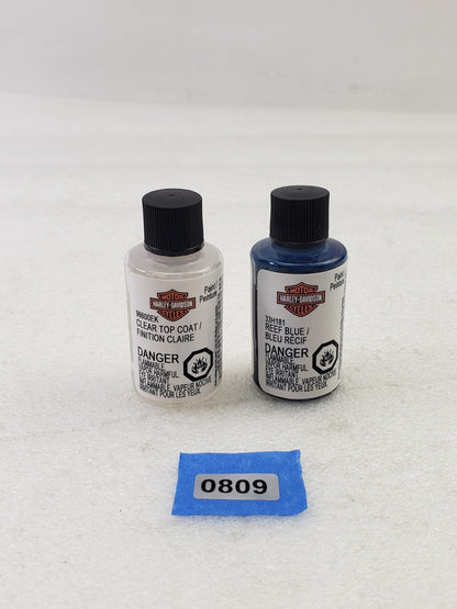 Harley-Davidson 98601EVA Clear Top Coat Touch-Up Paint Kit Reef Blue 14ml0