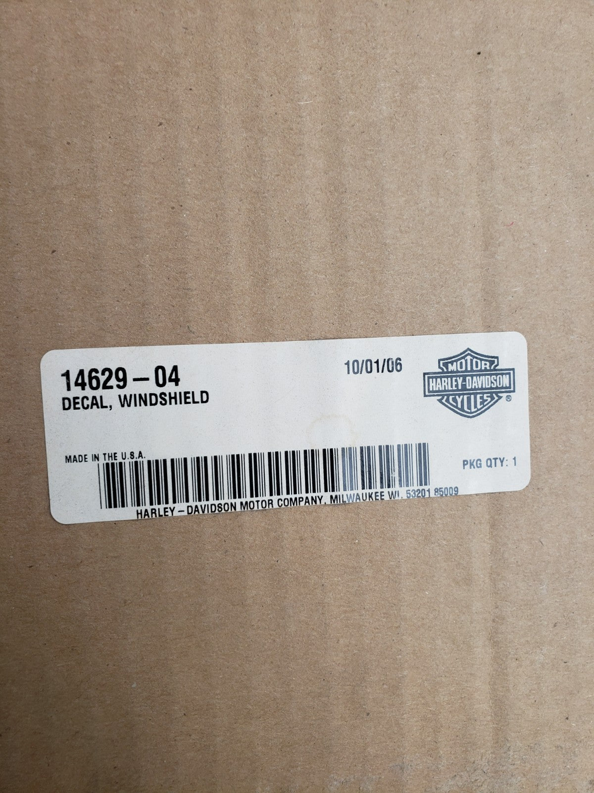 Harley Davidson 2004-2008 Road Glide FLTR Windshield Trim Decal Black 14629-041