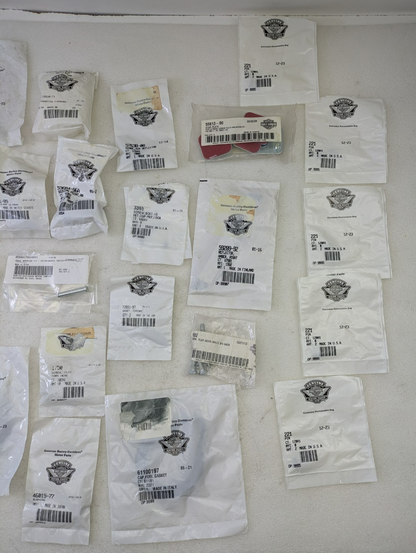 Huge Harley Davidson Hardware Lot Bolts Screws Washers Mixed Assortment New Bags1