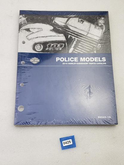 Genuine OEM Harley-Davidson 99545-15 Parts Catalog for 2015 Police Models0