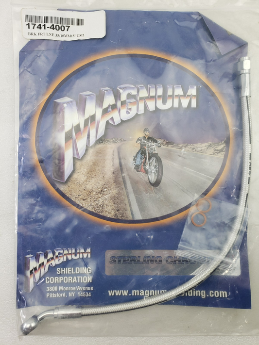 Magnum 1741-4007 Sterling Chromite II Front Upper ABS Brake Line Kit Silver0