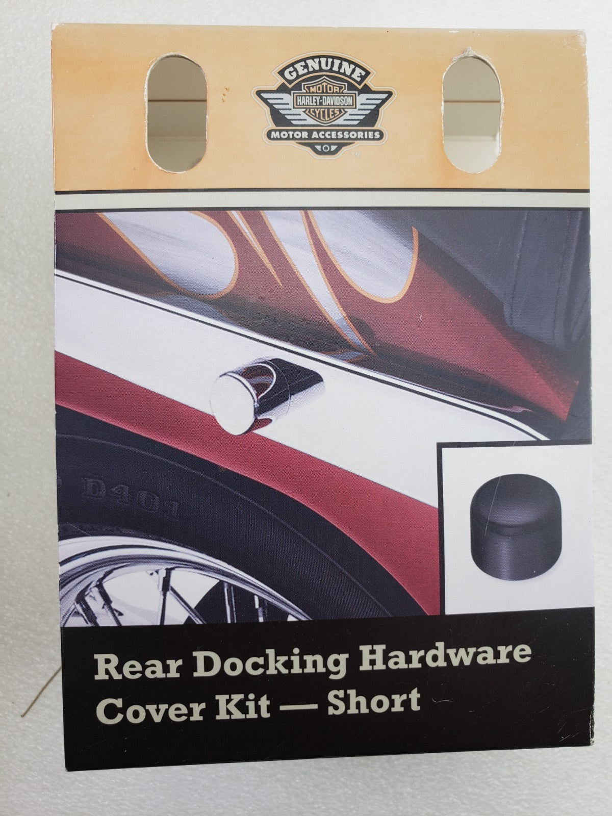 Harley-Davidson 48218-10 Chrome Rear Docking Hardware Cover Kit OEM3