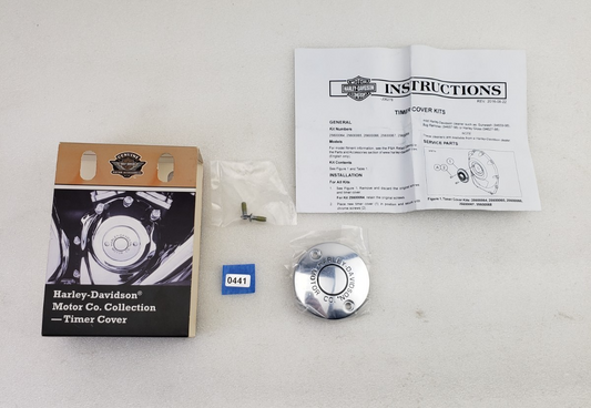 Harley-Davidson 25600068 Chrome Time Cover for 17-Up Milwaukee-Eight Engines0
