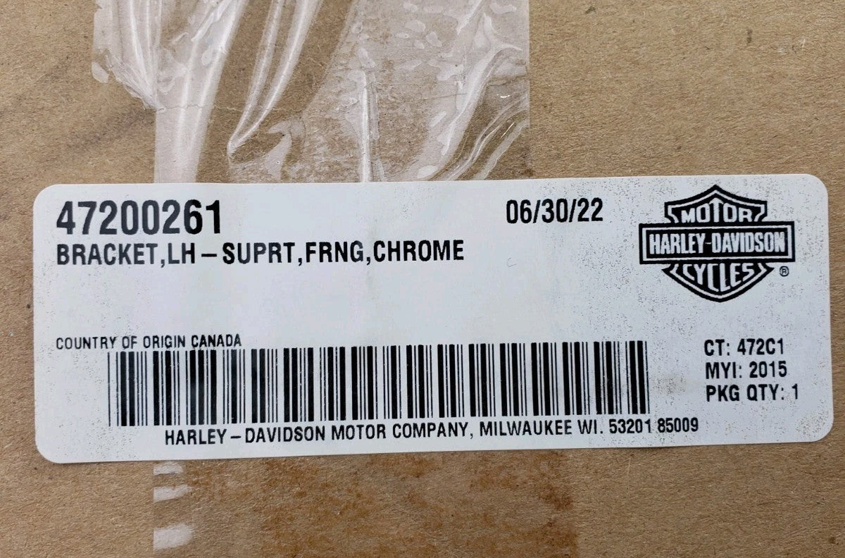 Harley-Davidson 47200261 LH Fairing Support Bracket for 15-24 Road Glide Models1