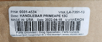 LA Choppers LA-7351-13 13" Prime Apes Handlebars for Harley FLTR FLHR Softail1