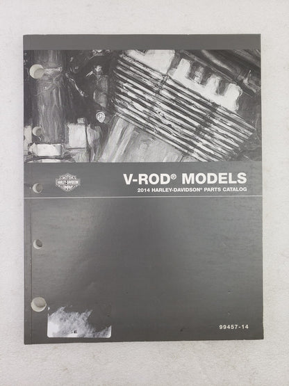 Harley-Davidson 2014 V-Rod Models Parts Catalog Official Manual Book 99457-140