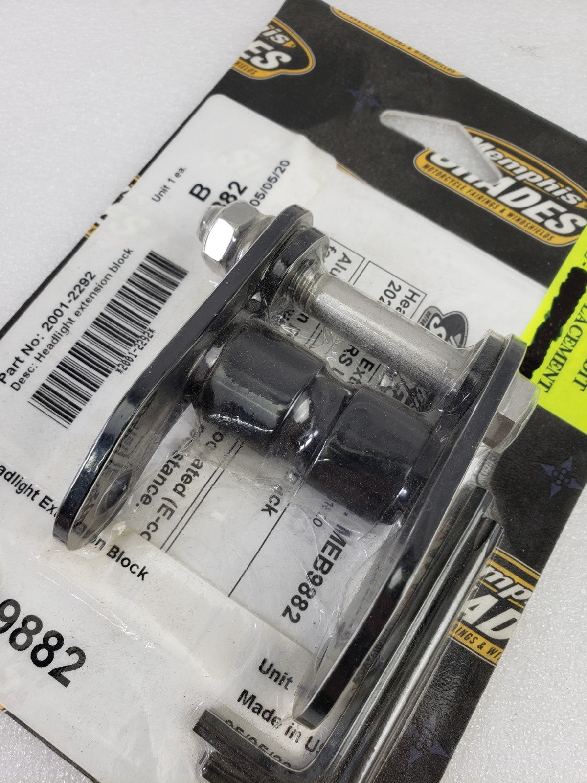 Memphis Shades MEB9882 / 2001-2292 Headlight Extension Block for 20+ Low Rider S8