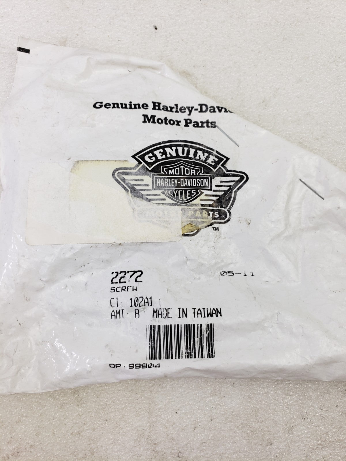 Harley-Davidson 2272 Screw 5/16"-24 x 1-1/4" Fine Thread OEM Countersunk 5-Pk1