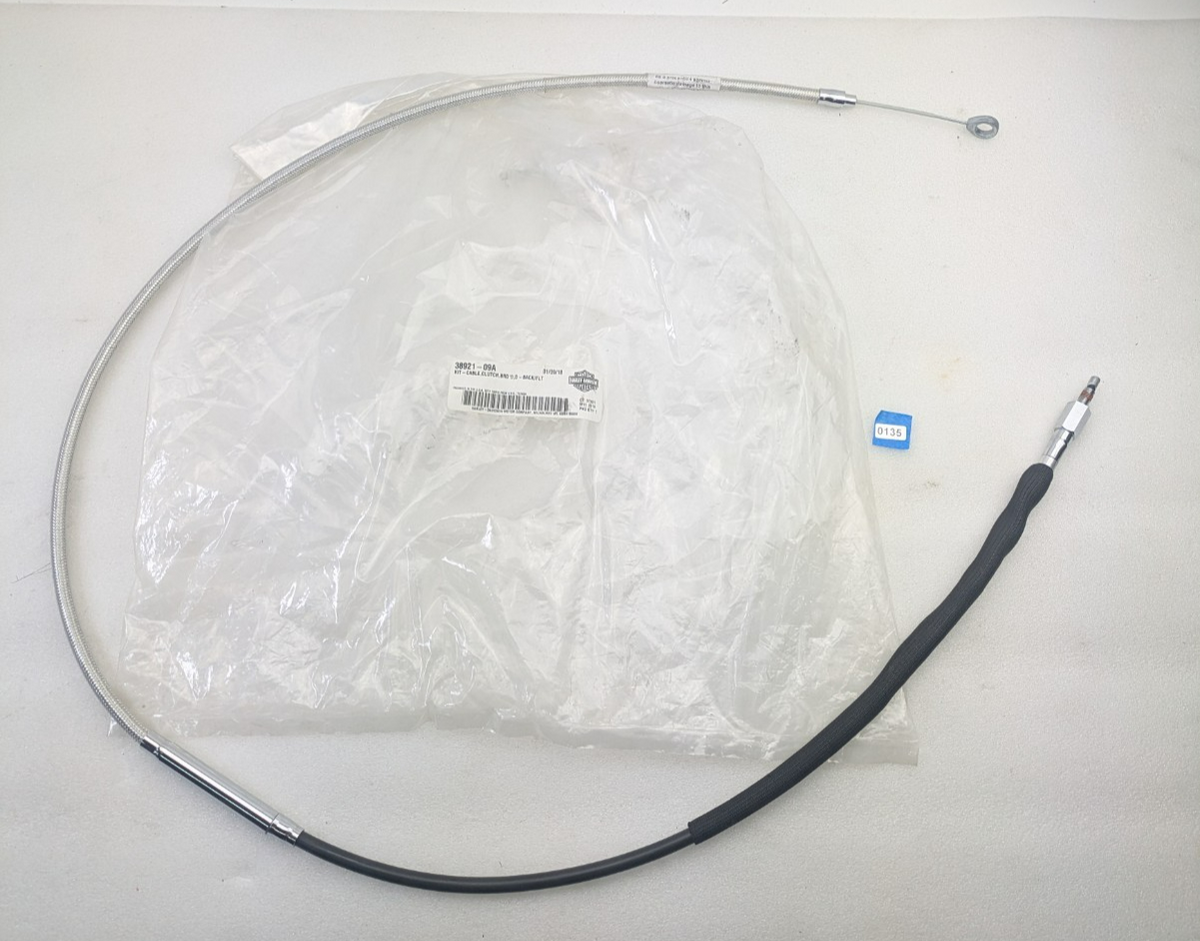 Genuine 62.5" Inch Harley-Davidson Dyna Softail Braded Clutch Cable 38921-09A0
