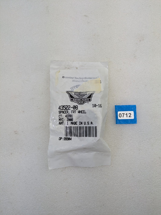 Genuine Harley-Davidson Front Wheel Axle Spacer 43522-08 OEM0