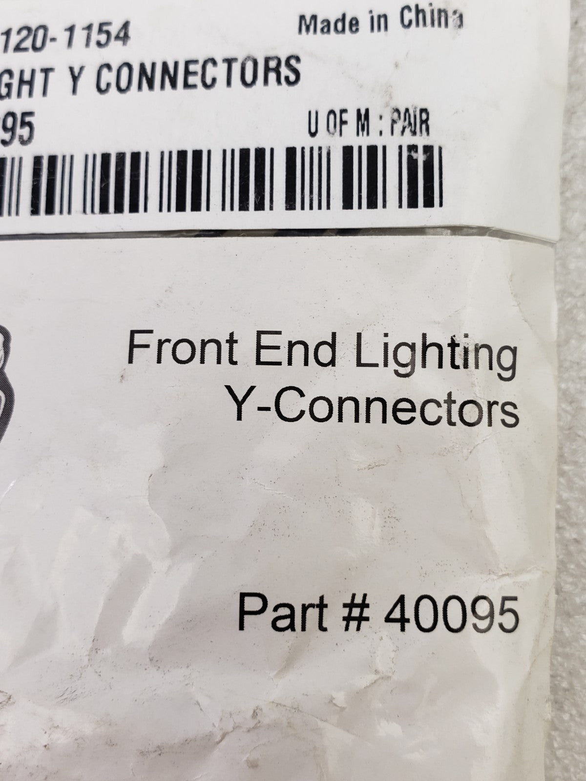 Ciro 2120-1154 / 40095 Front End Lighting Y-Connectors for Electra & Road Glide3