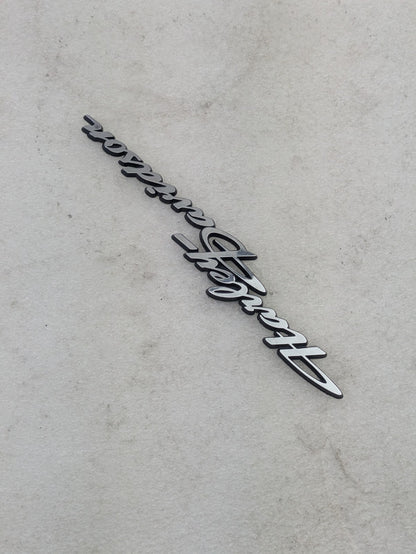Genuine OEM Harley-Davidson Tri-Glide Trike Trunk Emblem Script Stick On2